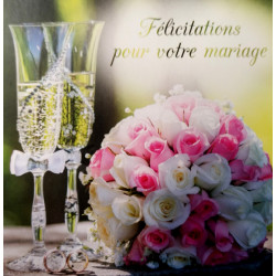 Carte "Félicitation" - Mariage