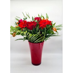 Bouquet assorti rouge